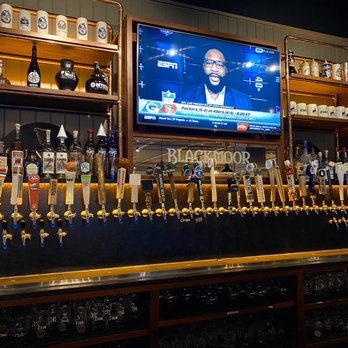 Blackmoor Bar and Kitchen - a television and beer taps - American Near Me - Boston, Massachusetts Blackmoor Bar and Kitchen - a television and beer taps - American Near Me - Boston, Massachusetts