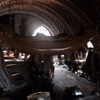 H.R. Giger Museum Bar - View from the back looking towards the door. - Bars Near Me - Gruyères, FR