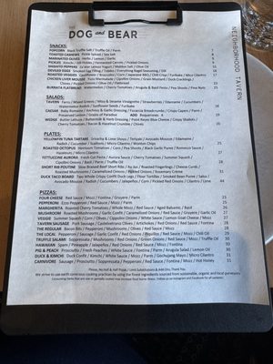 Menu photo 2 The Dog and Bear Tahoma, CA