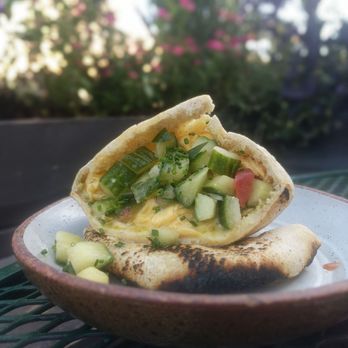 The Daily - Pita with scrambled egg - Coffee & Tea Near Me - Charleston, South Carolina The Daily - Pita with scrambled egg - Coffee & Tea Near Me - Charleston, South Carolina