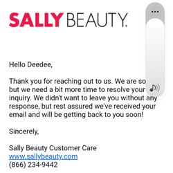 Sally Beauty - More bullshit
