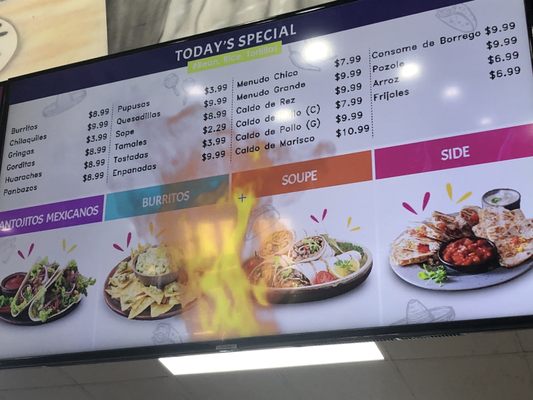 Menu photo 1 La mexicana Supermercado Austin, TX