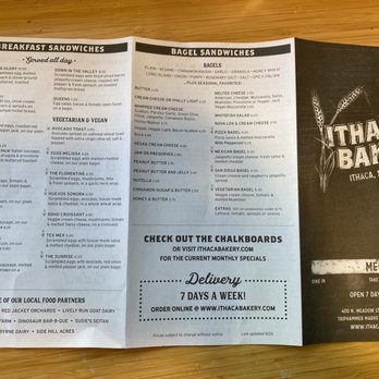 Ithaca Bakery - Menu / Hours - Delis Near Me - Ithaca, New York