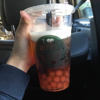 Au79 Teahouse - Rose black tea pink boba - Coffee & Tea Near Me - Arcadia, California