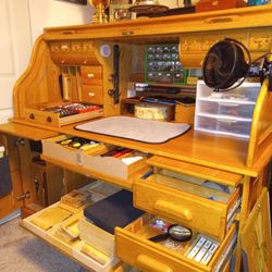 Platte River Medical Clinic - I converted my 60 inch roll top desk into a 'hobby station'. :)