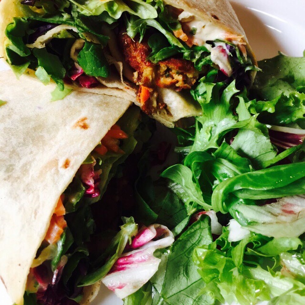 Mono - Falafel and tahini wrap. - Bars Near Me - Glasgow, GLG