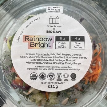 Greenhouse Juice Co. - Rainbow bright salad - Juice Bars & Smoothies Near Me - Toronto, Ontario Greenhouse Juice Co. - Rainbow bright salad - Juice Bars & Smoothies Near Me - Toronto, Ontario