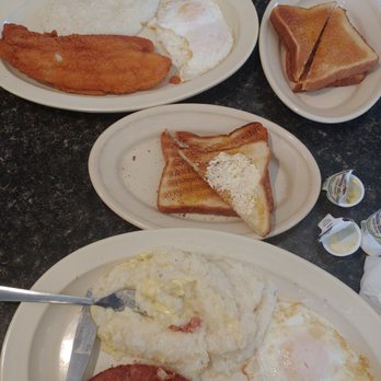 The Pig Bar-B-Q - Corned Beef breakfast and Fish n Grits Breakfast. - Barbeque Near Me - Jacksonville, Florida