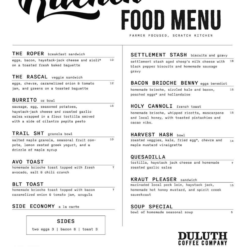 Duluth Coffee Company - Menu - Wine Bars Near Me - Duluth, Minnesota Duluth Coffee Company - Menu - Wine Bars Near Me - Duluth, Minnesota