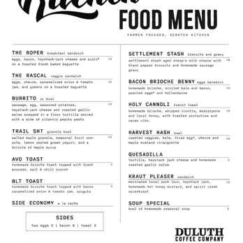 Duluth Coffee Company - Menu - Wine Bars Near Me - Duluth, Minnesota