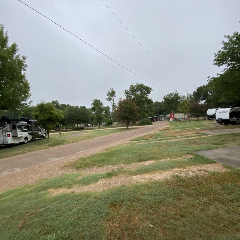 Riverview Campground - The cement slabs - RV Parks Near Me - Waco, Texas