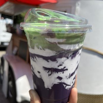 KA Ibigan Cafe - Ube Latte with Pandan Cold Foam - Coffee & Tea Near Me - Altadena, California KA Ibigan Cafe - Ube Latte with Pandan Cold Foam - Coffee & Tea Near Me - Altadena, California