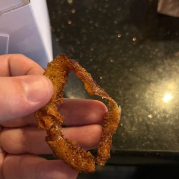 Burger Lounge - Overcooked onion ring - Burgers Near Me - Campbell, California