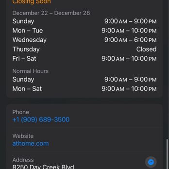 At Home - Holiday store hours - Home Decor Near Me - Rancho Cucamonga, California At Home - Holiday store hours - Home Decor Near Me - Rancho Cucamonga, California