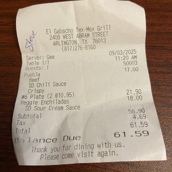 El Gabacho Tex Mex Grill - Tex-Mex Near Me - Arlington, Texas