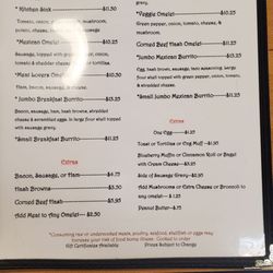 Wadhams Country Kitchen - Menu 09/2025