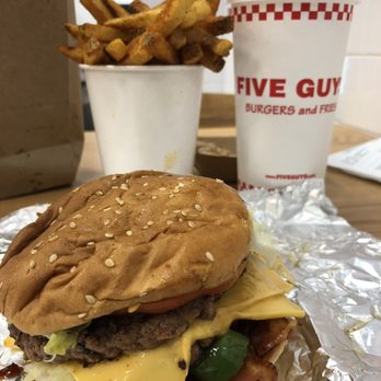 Five Guys - Bacon Cheeseburger - Burgers Near Me - Philadelphia, Pennsylvania Five Guys - Bacon Cheeseburger - Burgers Near Me - Philadelphia, Pennsylvania