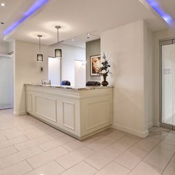 Dr. Mark Samaha Montreal Facial Plastic Surgery - Front desk area of Dr. Mark Samaha's practice in Montreal.