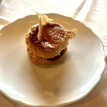 Bar Boheme - 4th Course for Restaurant Week: Paris Brest- crispy choux, hazelnut praline, praline cream, caramel, toasted hazelnuts - French Near Me - Las Vegas, Nevada Bar Boheme - 4th Course for Restaurant Week: Paris Brest- crispy choux, hazelnut praline, praline cream, caramel, toasted hazelnuts - French Near Me - Las Vegas, Nevada