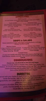 Menu photo 1 El Coyote Los Angeles, CA