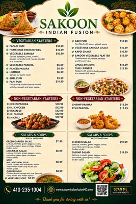 Menu photo 4 Sakoon Indian Fusion Restaurant Baltimore, MD Menu photo 4 Sakoon Indian Fusion Restaurant Baltimore, MD