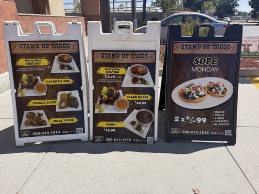 Menu photo 1 Stand Up Tacos Chino, CA Menu photo 1 Stand Up Tacos Chino, CA