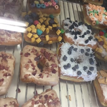 Missing Hole Donut Shop - Cereal and bacon toppings - Donuts Near Me - Castroville, California Missing Hole Donut Shop - Cereal and bacon toppings - Donuts Near Me - Castroville, California