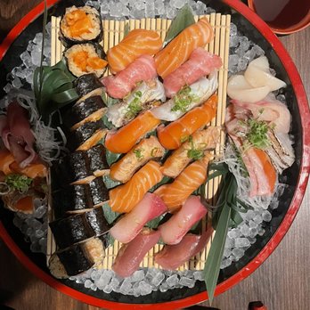 Mujiri - Two Nigiri Combos, one Sashimi Combo, and a Ume-Shiso Hosomaki - Japanese Near Me - Oakland, California