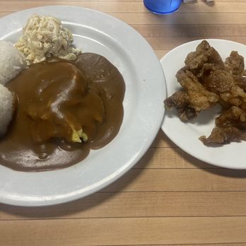 Aiea Bowl - Locomoco with tasty chicken mix plate - Bowling Near Me - Aiea, Hawaii