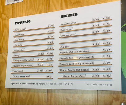 Menu photo 3 Giant Coffee Phoenix, AZ