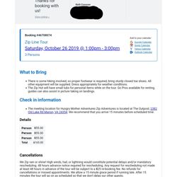 Hungry Mother Outdoor Adventures - A year ago, NO REFUND , NO CALLBACK
