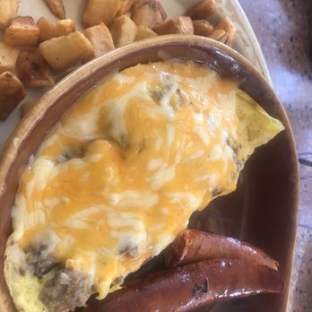 Another Broken Egg Cafe - Supreme omelette with smoked andouille sausage and home fries. Amazing. - Breakfast & Brunch Near Me - Panama City Beach, Florida Another Broken Egg Cafe - Supreme omelette with smoked andouille sausage and home fries. Amazing. - Breakfast & Brunch Near Me - Panama City Beach, Florida