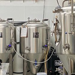Lot 9 brewing - Baby brewer Charlie - kinda creepy, kinda cool. Train 'em young!