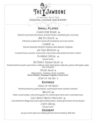 Menu photo 7 The Jawbone White Sulphur Springs, MT