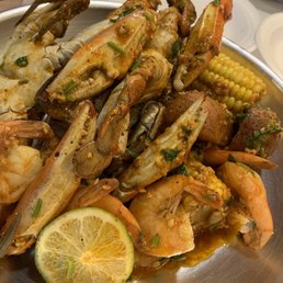 Blue crabs and shrimp Blue crabs and shrimp