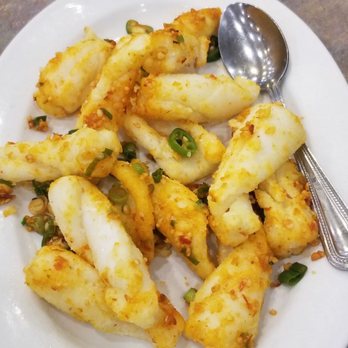 Congee Noodle King - The deep fried squid...for $13.95 you only get around dozen pieces...used to be a lot bigger and cheaper! - Chinese Near Me - Vancouver, British Columbia Congee Noodle King - The deep fried squid...for $13.95 you only get around dozen pieces...used to be a lot bigger and cheaper! - Chinese Near Me - Vancouver, British Columbia