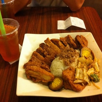 Verde Tea Cafe - chicken cutlet rice plate with green tea - $5.99! - Cafes Near Me - Mountain View, California Verde Tea Cafe - chicken cutlet rice plate with green tea - $5.99! - Cafes Near Me - Mountain View, California