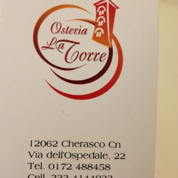 Osteria La Torre - Italian Near Me - Cherasco, CN
