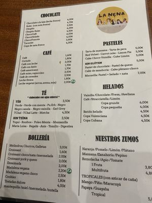 Menu photo 2 La Nena Barcelona, B Menu photo 2 La Nena Barcelona, B