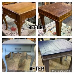 Say Yes to the Dresser - Before and after pic of furniture