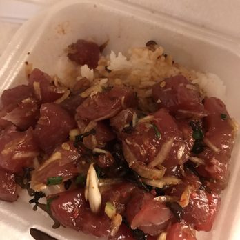 Ono Seafood - Poke' with a side of white rice! - Seafood Near Me - Honolulu, Hawaii Ono Seafood - Poke' with a side of white rice! - Seafood Near Me - Honolulu, Hawaii