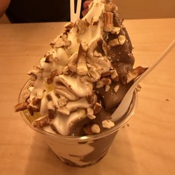 Allday Pizza - Twist soft serve with pretzels and olive oil - Pizza Near Me - Austin, Texas