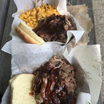 Bourbon Bent  BBQ - Both sandwiches  We got them minus the coke slaw - Barbeque Near Me