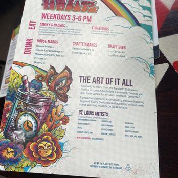 Condado Tacos - Drink menu - Tacos Near Me - Saint Louis, Missouri