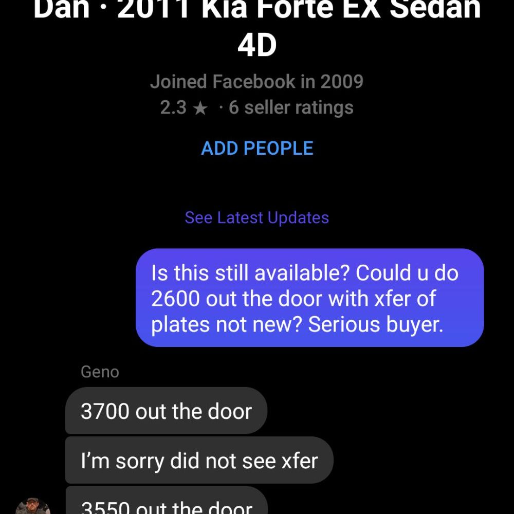 Geno refusing to sell me a vehicle after he "saw my profile". Your money is no good at Newark Rides if you do not have same viewpoints. Geno refusing to sell me a vehicle after he "saw my profile". Your money is no good at Newark Rides if you do not have same viewpoints.