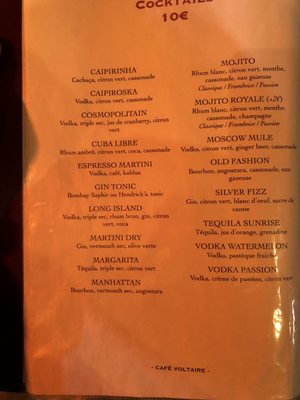 Menu photo 1 Café Voltaire Aix-en-Provence, 13 Menu photo 1 Café Voltaire Aix-en-Provence, 13