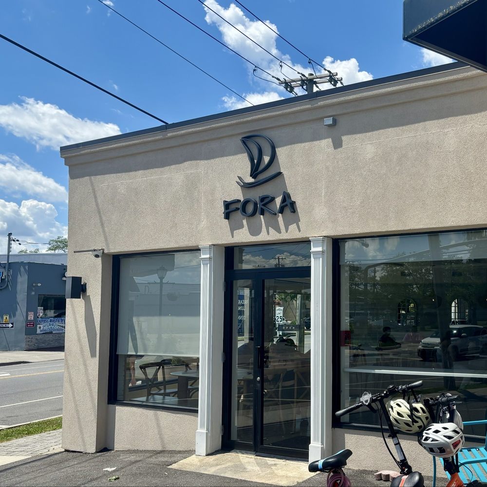 Fora Cafe - Main entrance - Mediterranean Near Me - Port Washington, New York Fora Cafe - Main entrance - Mediterranean Near Me - Port Washington, New York