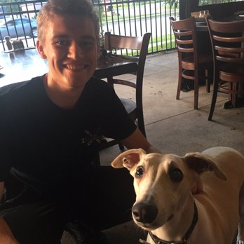 Wixom Station - Evan with our dog, Finnegan at 'Puppies on the Porch'! - Seafood Near Me - Wixom, Michigan Wixom Station - Evan with our dog, Finnegan at 'Puppies on the Porch'! - Seafood Near Me - Wixom, Michigan