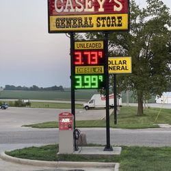 Casey's - Main Street sign, just after the Dollar General store
