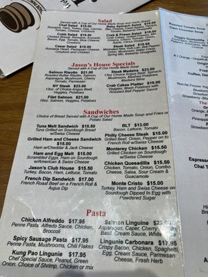 Menu photo 6 Jason's Cafe Menlo Park, CA